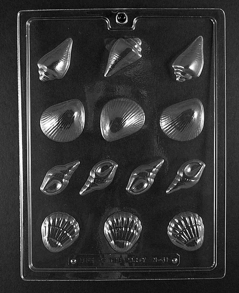 Assortment Of Sea Shells Chocolate Mold