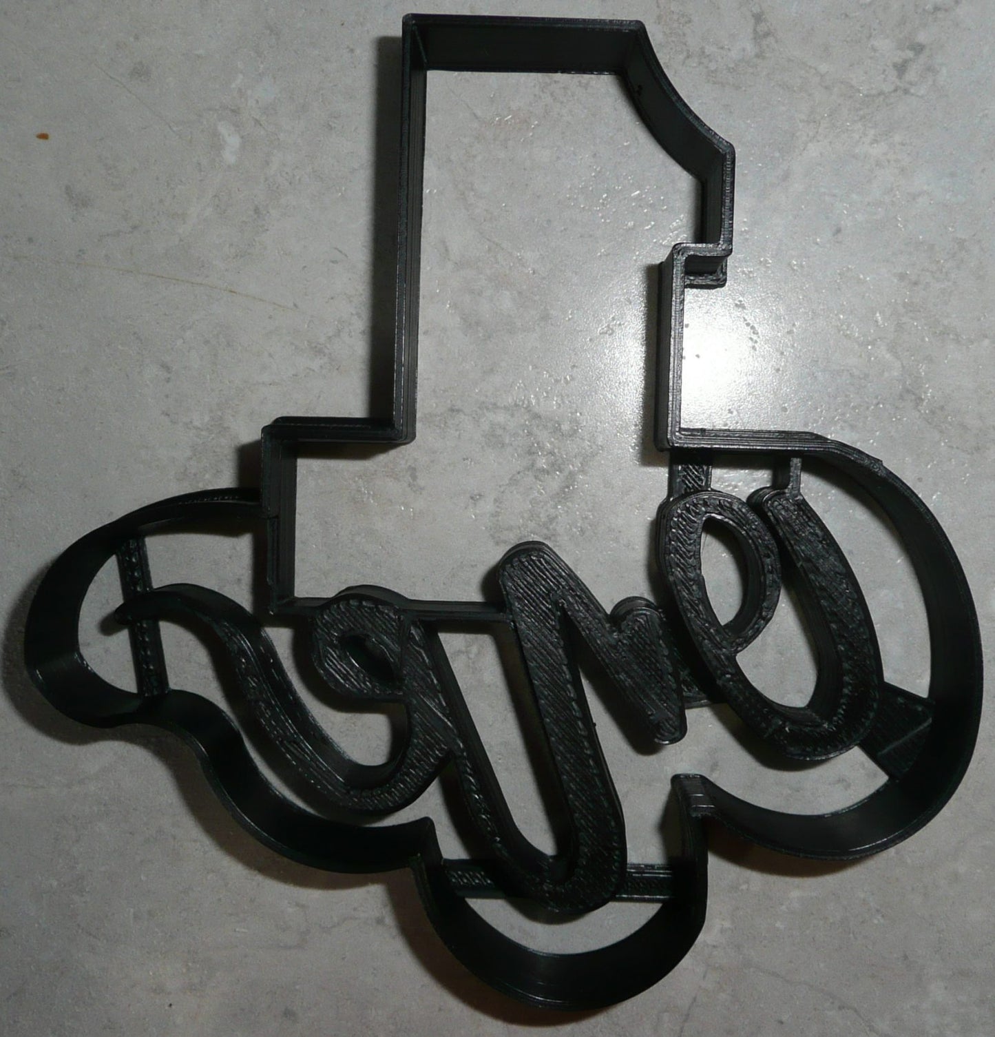 Number 1 Impression Cookie Cutter