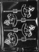 Rocking Horses Lollipop Chocolate Mold