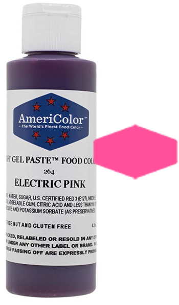 Electric Pink, Americolor Soft Gel Paste Food Color, 4.5oz