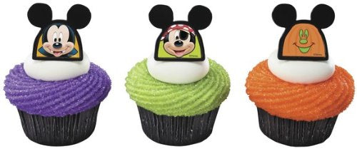 Mickey Mouse Halloween Cupcake Rings - 12 Rings
