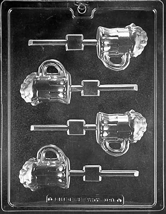 Beer Mug Lollipop Chocolate Mold