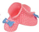 Plastic Baby Bootie Shoe - Pink