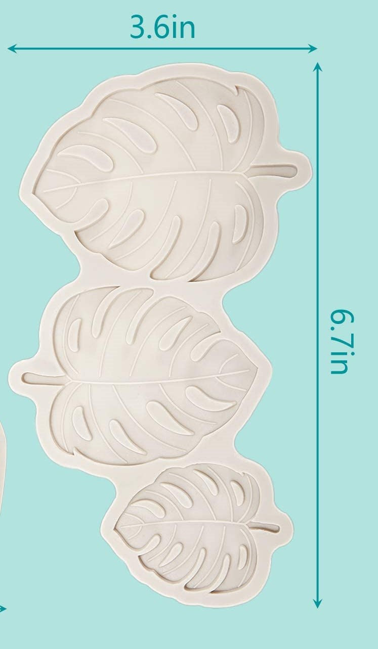 Large Palm Leaves Silicone Mold