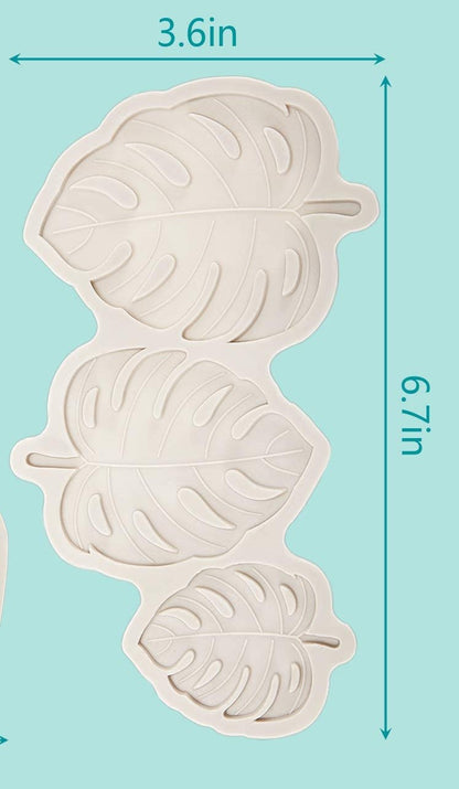 Large Palm Leaves Silicone Mold