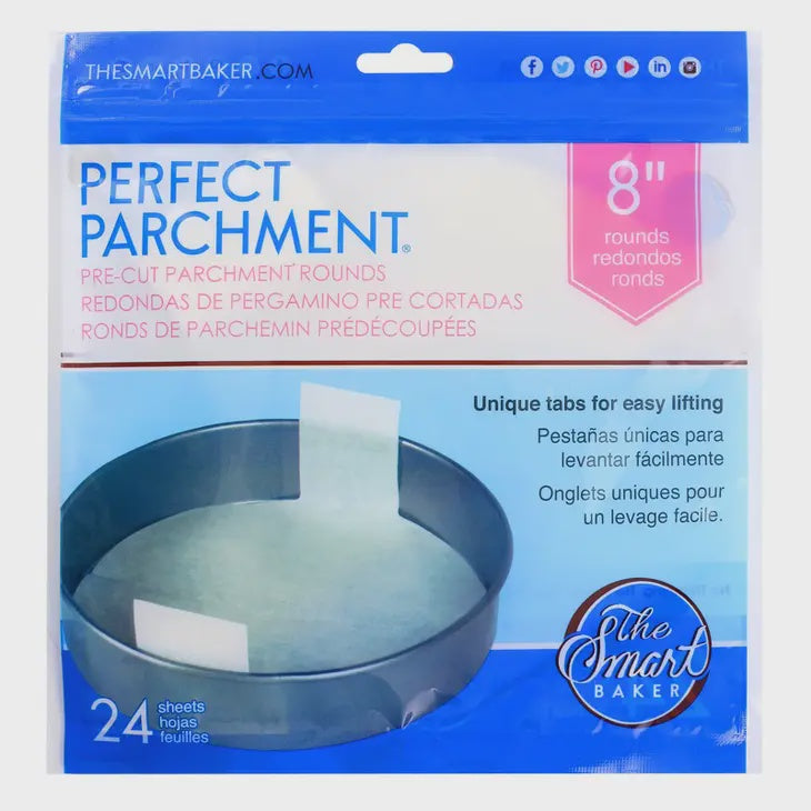 The Smart Baker 8 Inch Perfect Parchment Rounds