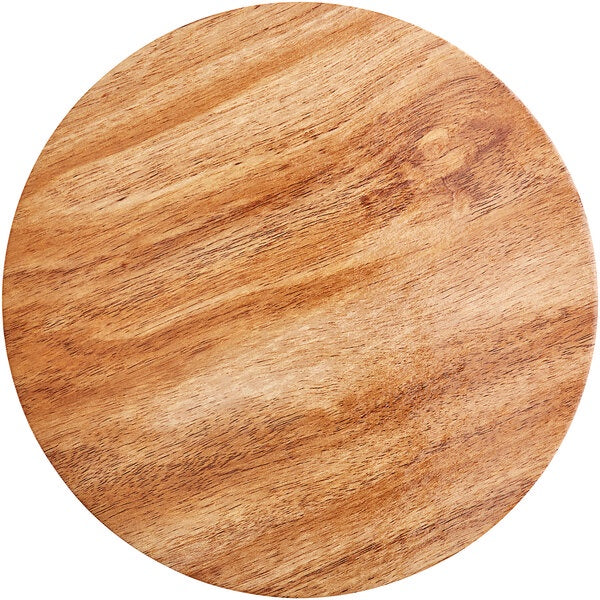 8 Inch Round, Reversible Cake Board - Wood/Marble