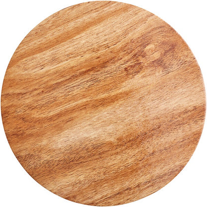 8 Inch Round, Reversible Cake Board - Wood/Marble