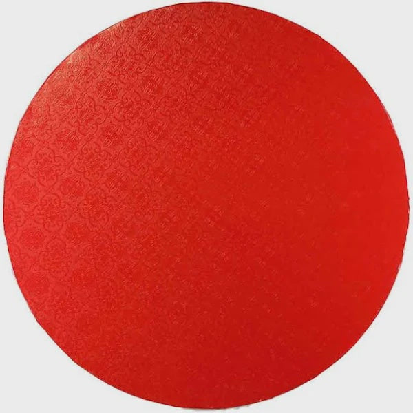 8 Inch Round, Red Cake Drum