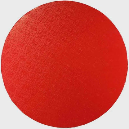 8 Inch Round, Red Cake Drum