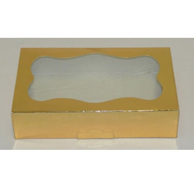 Gold Foil Cookie Box with a Window