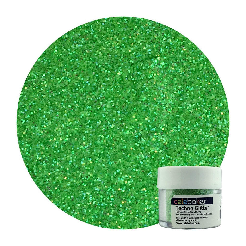 Celebakes Heat Green Techno Glitter