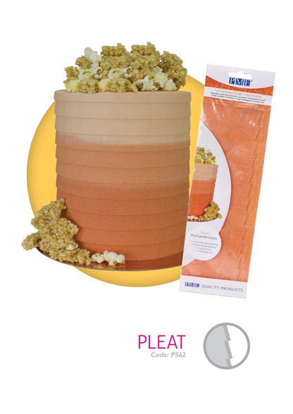 Tall Patterned Edge Side Scraper - Pleat