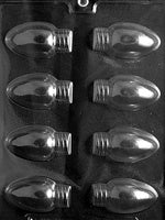 Christmas Light Bulbs Chocolate Mold (8 Cavities)