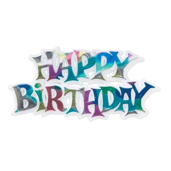 Happy Birthday Rainbow Cupcake Layon