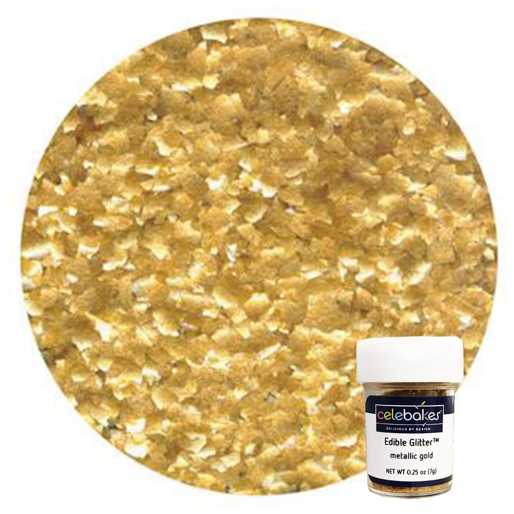 Celebakes Edible Glitter - Metallic Gold