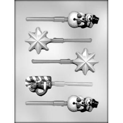 Christmas Lollipop Assortment Chocolate Mold