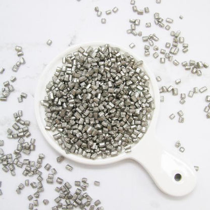 Metallic Silver Sugar Rocks