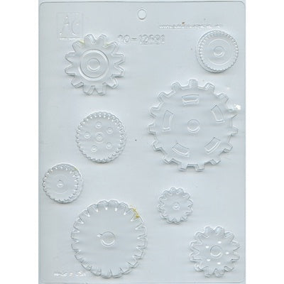 Assorted Gears Chocolate Mold