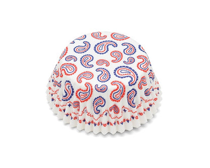 White Bandana Baking Cups - 50 Cupcake Liners