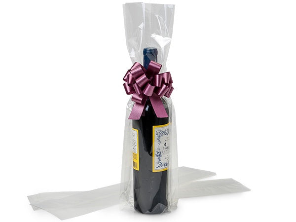 4.25x4x18 Clear Cellophane Bags (Wine bottle) - 5 Bags