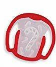 Ugly Sweater Stamp Cookie Cutter - Candy Cane