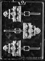 Fancy Wedding Cake Lollipop Chocolate Mold