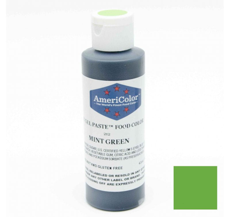 Mint Green, Americolor Soft Gel Paste Food Color, 4.5oz