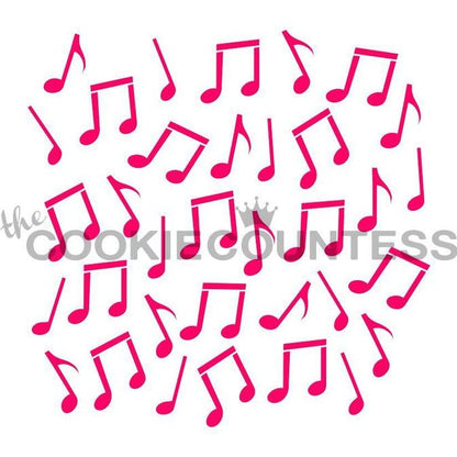 Music Notes Stencil