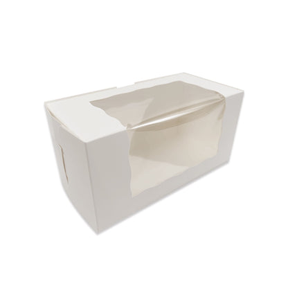 8x4x4 Double Cupcake Box with Window