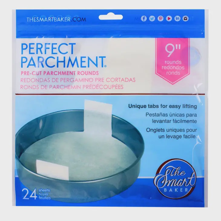 The Smart Baker 9 Inch Perfect Parchment Rounds