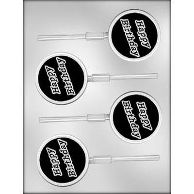 Happy Birthday Lolly Chocolate Mold