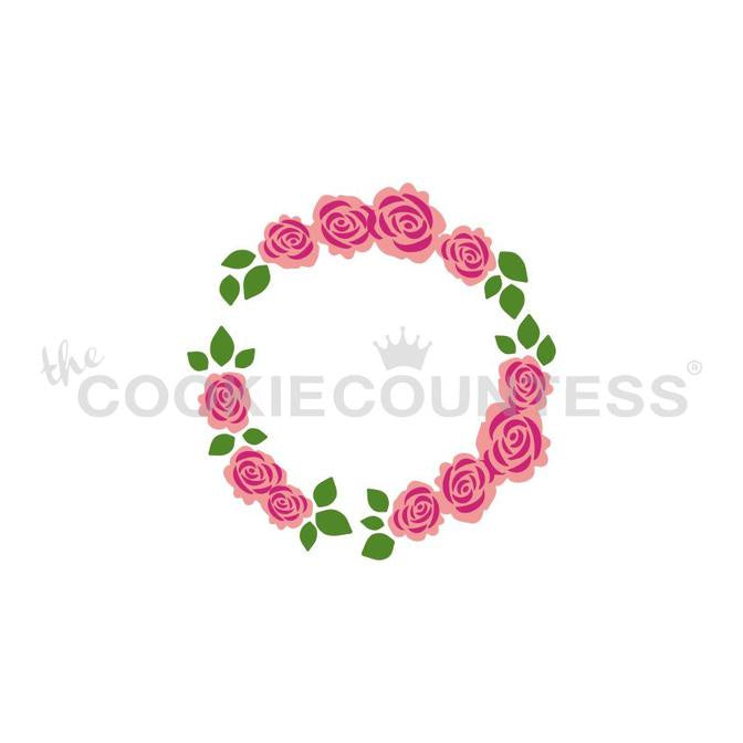 3 Piece Floral Wreath Stencil Set