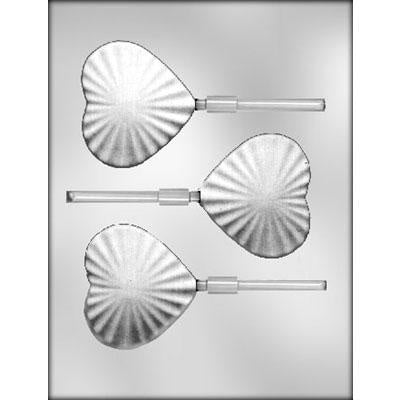 Sunburst Heart Lollipop Chocolate Mold