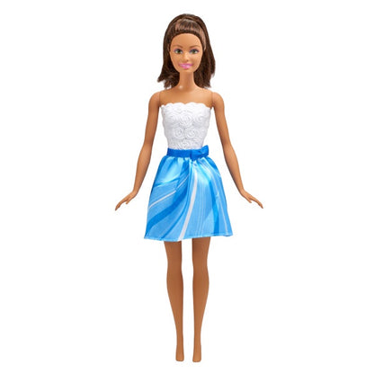 barbie blue and white heart dress Barbie: love heart dress and beach outfit