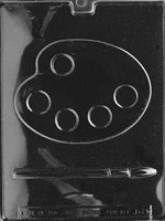 Palette And Brush Chocolate Mold