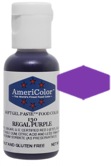 Regal Purple, Americolor Soft Gel Paste Food Color, .75 oz