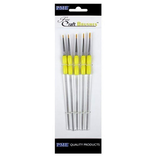 Craft Brushes - Fine - Set of 5
