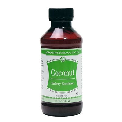 Coconut Bakery Emulsion, 4oz, Lorann Oils