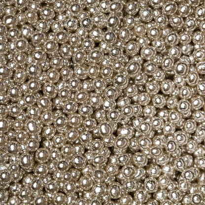 4MM Silver Dragees - Decorative Use Only