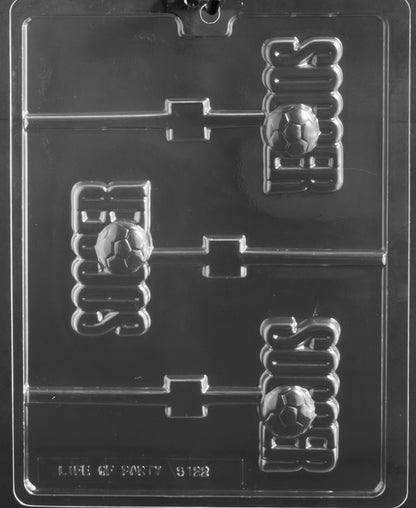 "Soccer" With Ball Lollipop Chocolate Mold