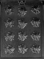 Skull In Bones Chocolate Mold