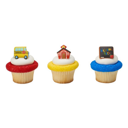 School Symbol Cupcake Rings