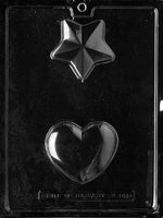 Star And Heart Chocolate Mold