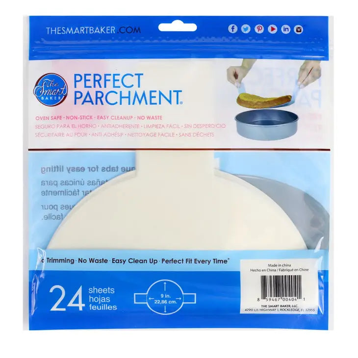 The Smart Baker 9 Inch Perfect Parchment Rounds