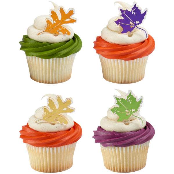 Autumn Leaves Cupcake Picks, 12 Per Package