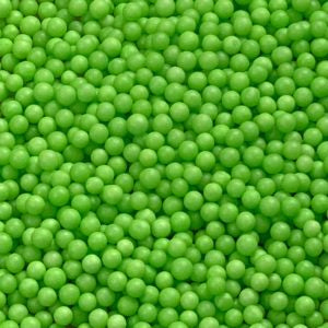 Lime Green Sugar Pearls - 4MM
