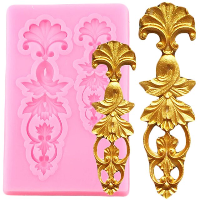 Baroque Brooch Silicone Mold
