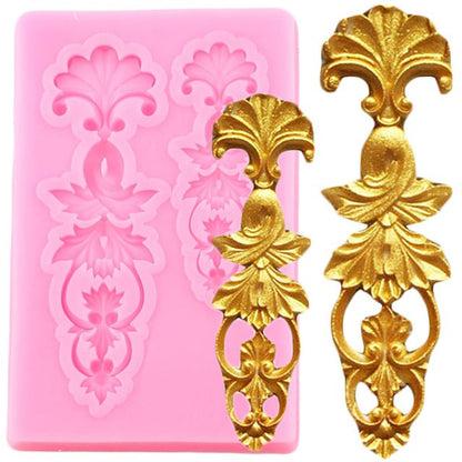 Baroque Brooch Silicone Mold