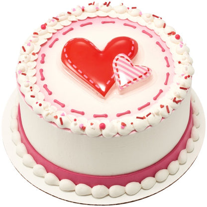 Red Cross My Heart Cake Topper Pop Top